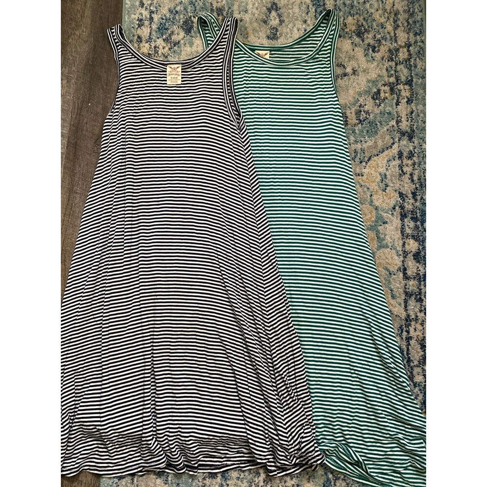 2 striped dresses